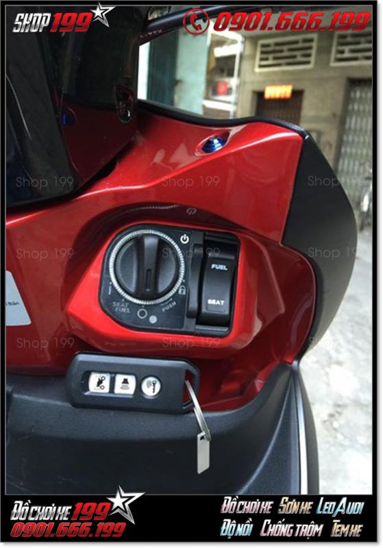Hình ảnh: Độ ổ khóa từ smartkey cho xe Honda Vision tại shop 199 HCM