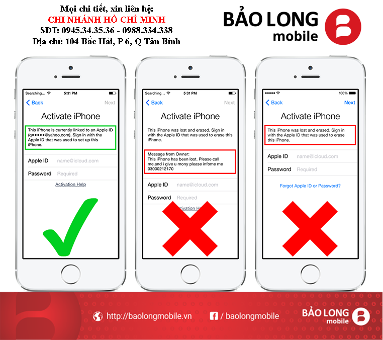 Review về địa chỉ các chỗ đảm bảo mở mạng iCloud iPhone, iPad trong HCM