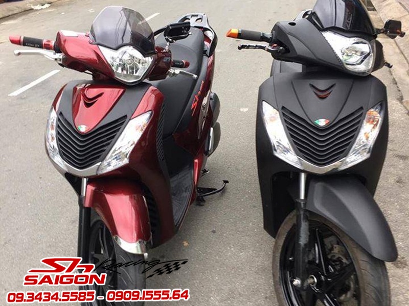 TRANG TRI DO CHOI CHO XE HONDA SH VIET NAM - OP NEP SUON SAU - BO DAN AO TRUOC DO KIEU SH Y 2010
