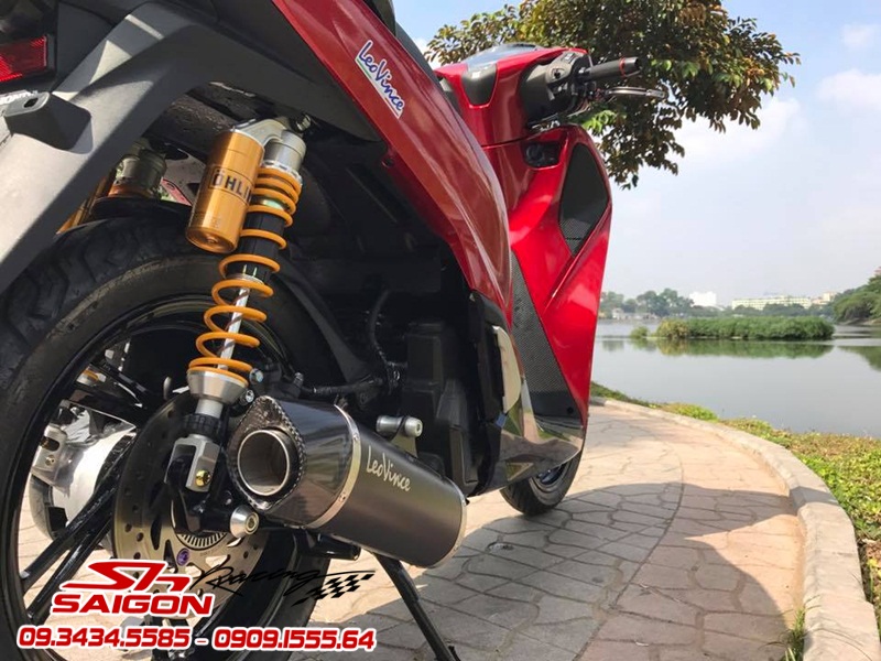 XE HONDA SH 2017 ĐỘ PHUỘC OHLINS-PÔ LEOVINCE CỰC CHẤT