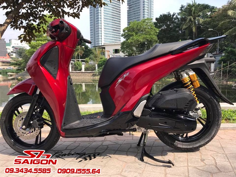 XE SH 2017 ĐỘ ĐẲNG CẤP VỚI PHUỘC DẦU OHLINS CAO CẤP-CHẤT LƯỢNG-BAO TAY RIZOM-TAY PHANH CRG-BIKER